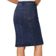 Women’s High Waisted Denim Midi Skirt