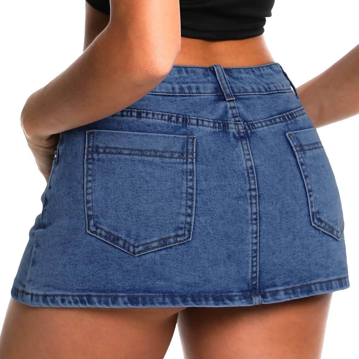 Women’s Low Rise Denim Mini Skirt