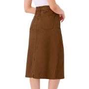 Women’s High Waisted Midi Denim Skirt