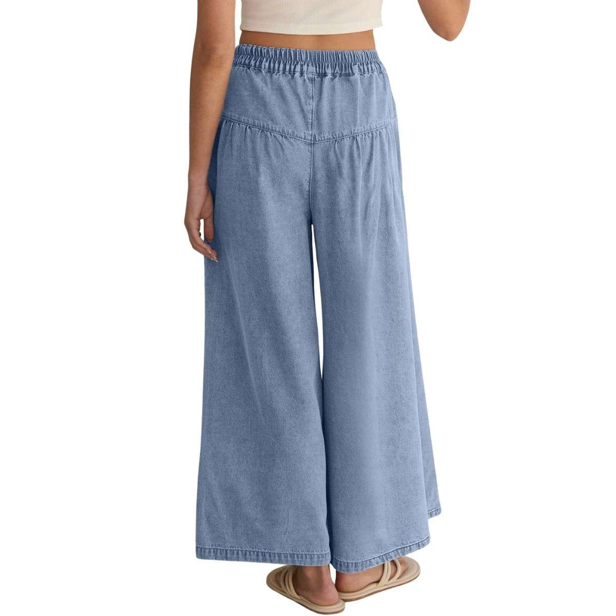 Women’s High Waisted Loose Barrel Leg Ankle Jeans