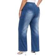 Plus Size Women’s High Waisted Straight Wide Leg Jeans