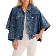 Women’s Loose Cropped Denim Jacket