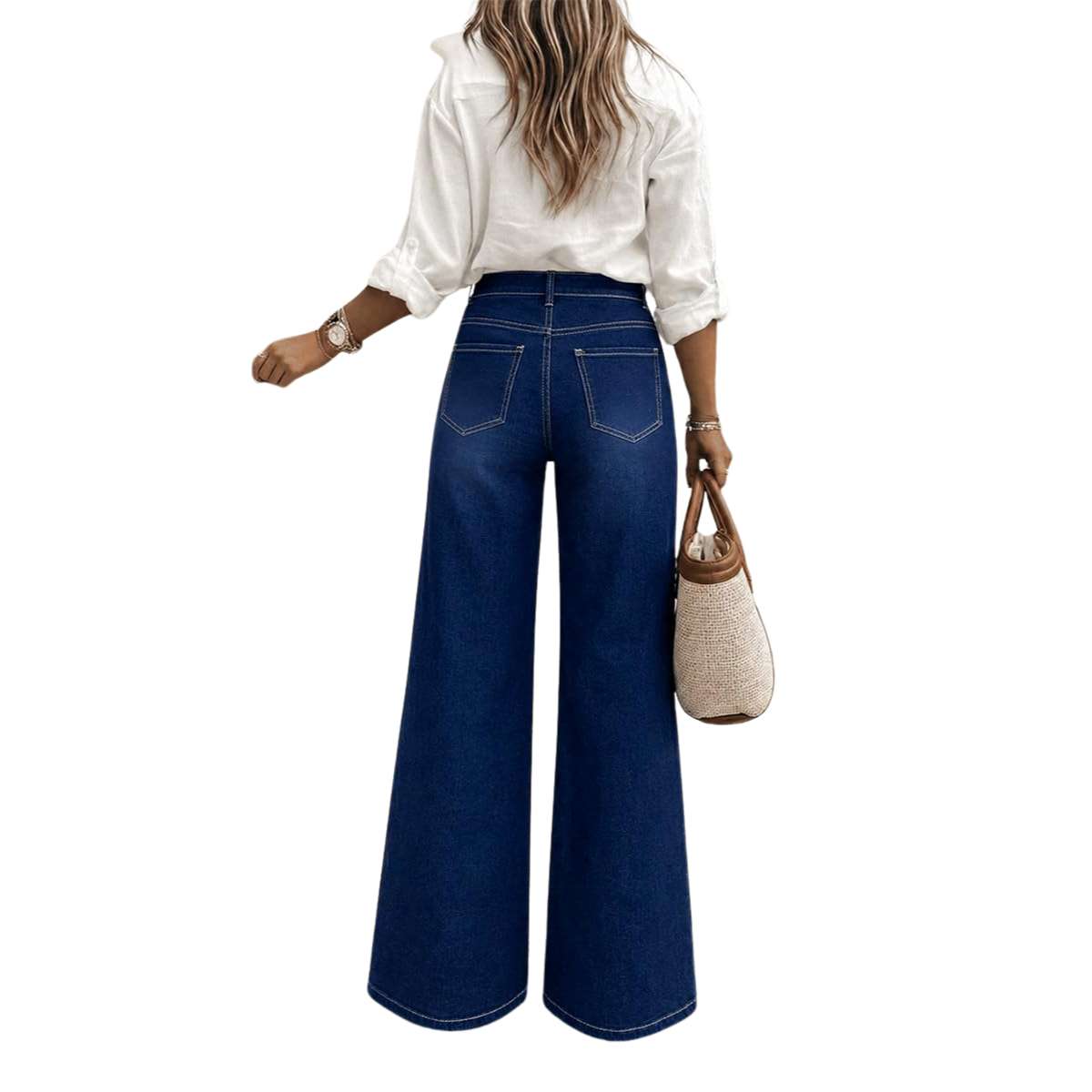 Women’s High Waist Wide Leg Denim Jeans