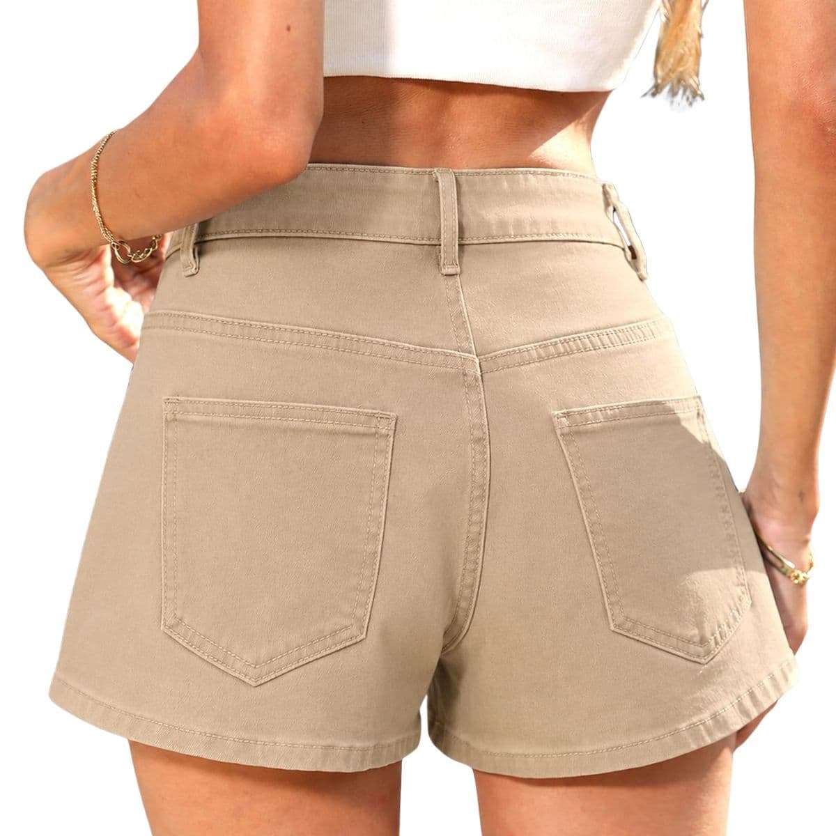 Women’s High Stretch Loose Fit Denim Shorts