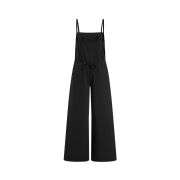 Women’s Bow Detail Adjustable Strap Denim Bib Overalls