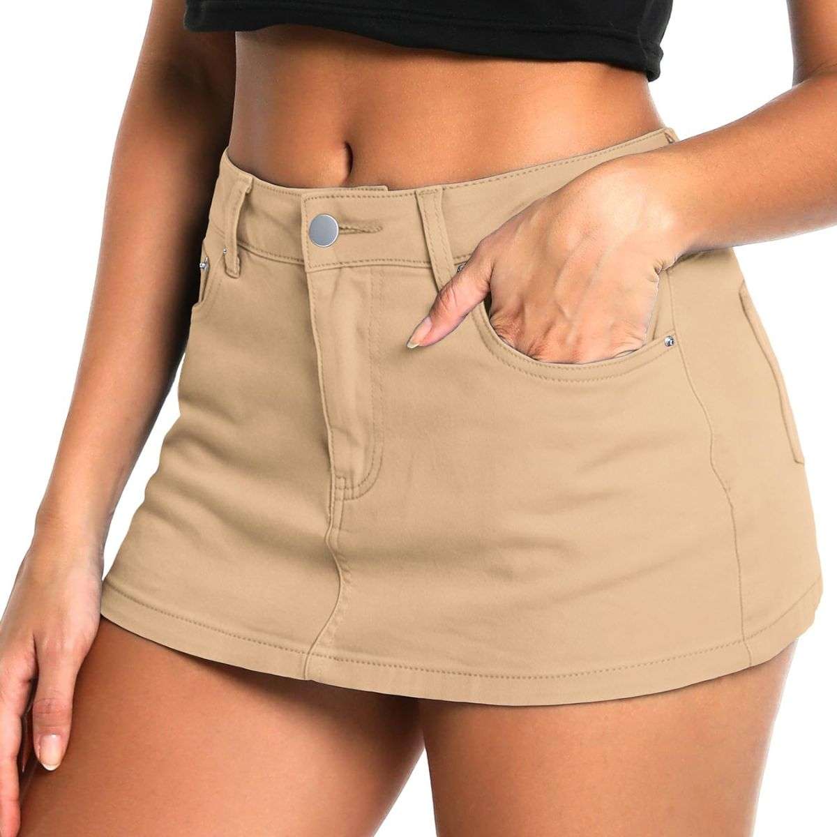 Women’s Low Rise Denim Mini Skirt