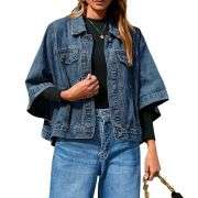 Women’s Loose Cropped Denim Jacket