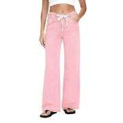 Women’s Trendy Drawstring Waist Loose Fit Jeans