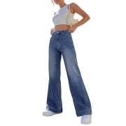 Women’s High Rise Stretch Straight Wide Leg Jeans