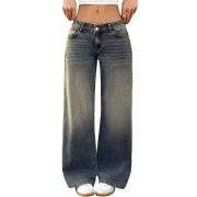 Women’s Low Rise Y2K Style Loose Denim Jeans