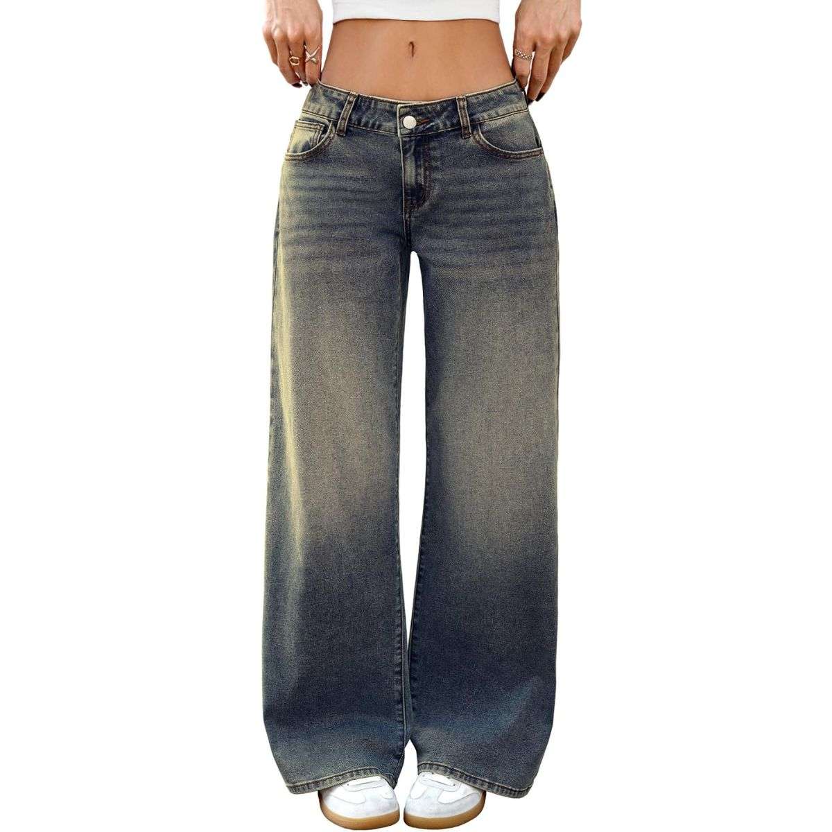 Women’s Low Rise Y2K Style Loose Denim Jeans