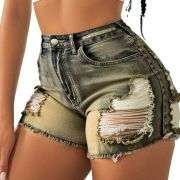 Women’s Sexy Ripped Denim Shorts