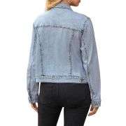 Women’s Slim Fit Button Front Western Denim Jacket