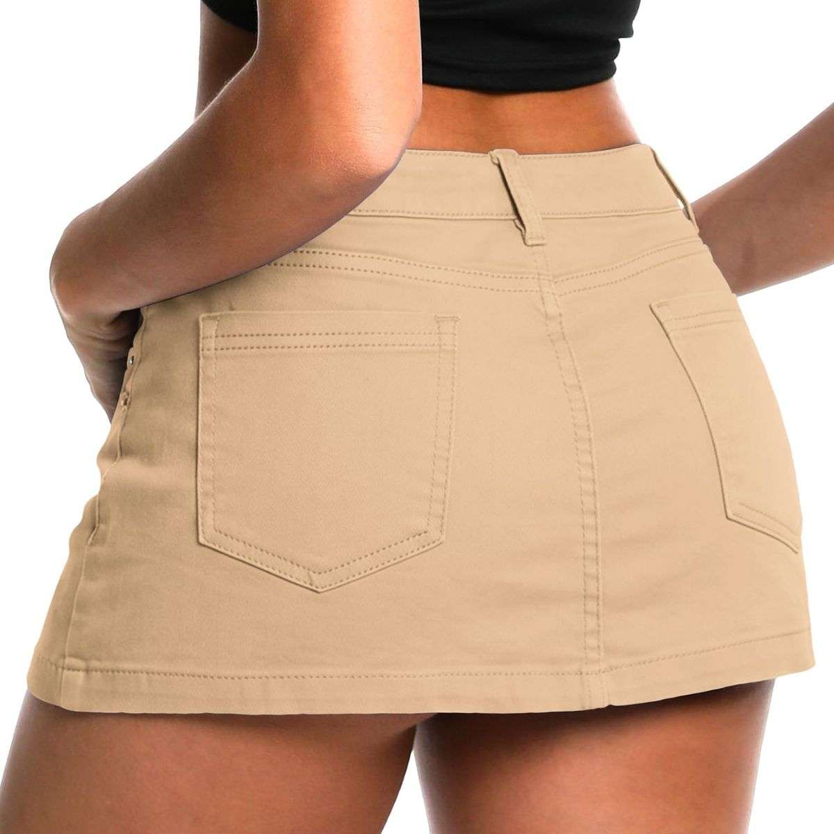 Women’s Low Rise Denim Mini Skirt