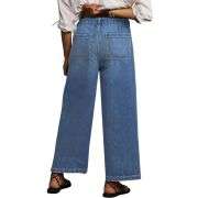 Plus Size Women’s High Waisted Wide Leg Jeans