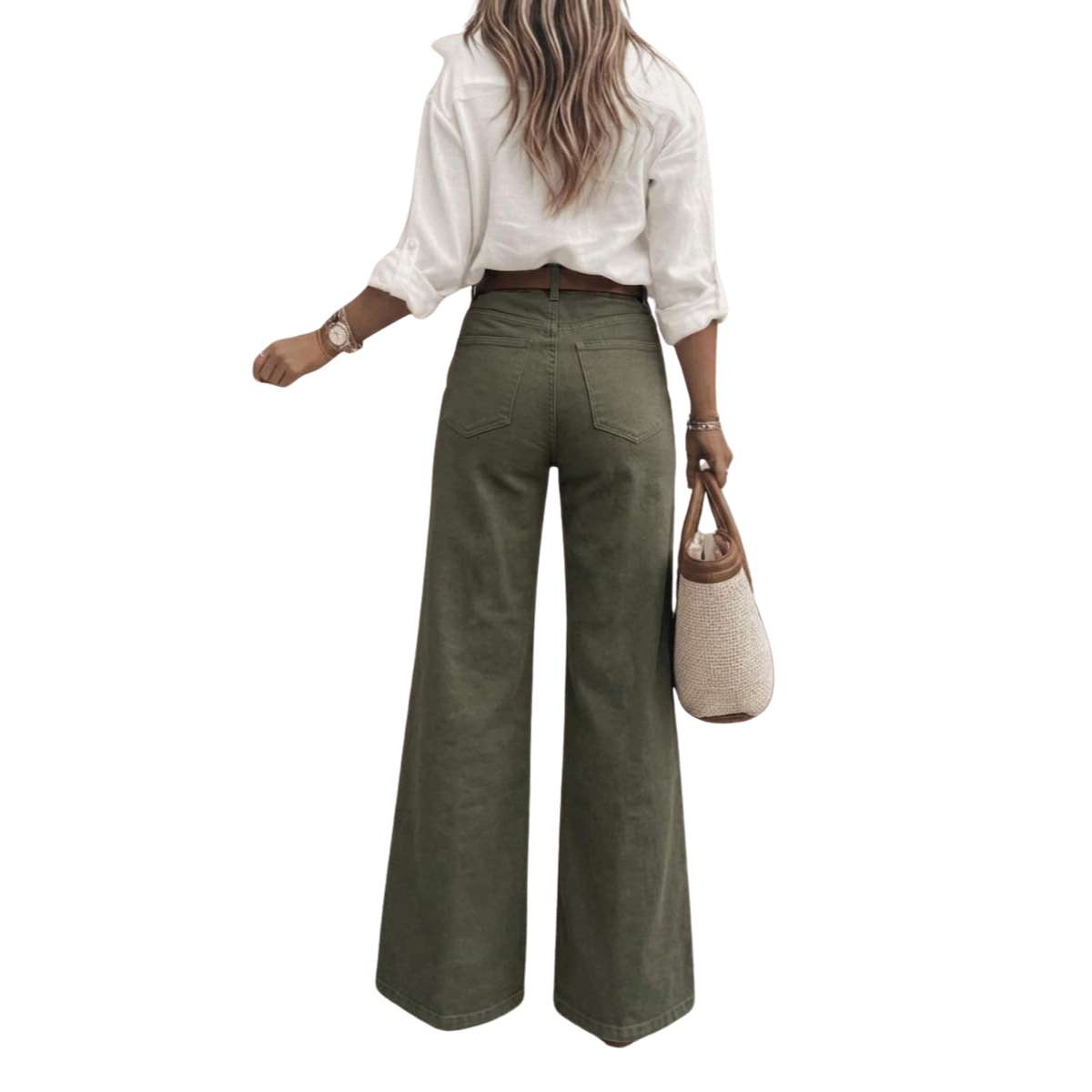 Women’s High Waist Wide Leg Denim Jeans