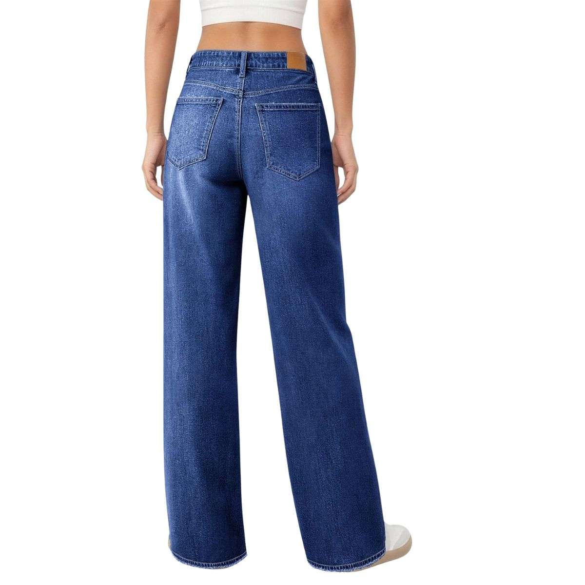Women’s High Rise Loose Straight Wide Leg Jeans