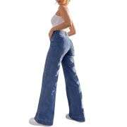 Women’s High Rise Stretch Straight Wide Leg Jeans
