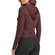 Women’s Full Zip Up Hooded Cropped Jacket with Pockets