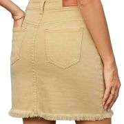 Women’s High Waisted Seam Stitched Denim Skirt