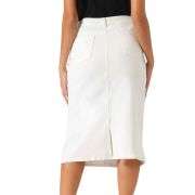 Women’s High Waisted Midi Denim Skirt