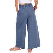 Women’s High Waisted Loose Barrel Leg Ankle Jeans