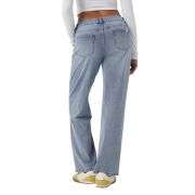 Women’s Asymmetrical Low Rise Straight Leg Jeans