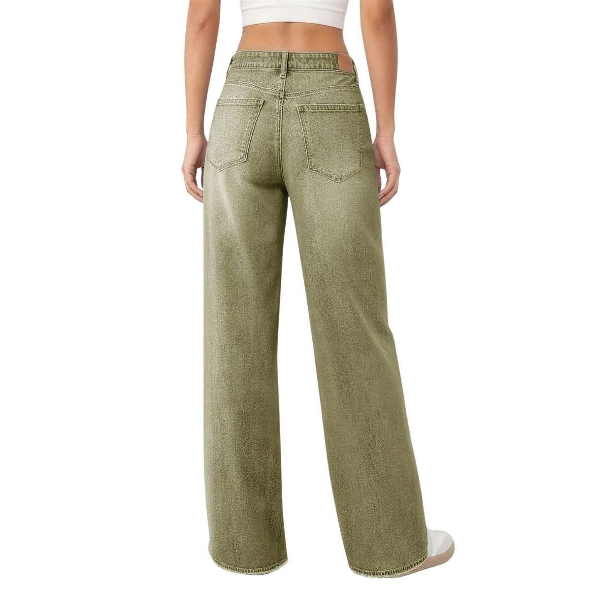 Women’s High Rise Loose Straight Wide Leg Jeans