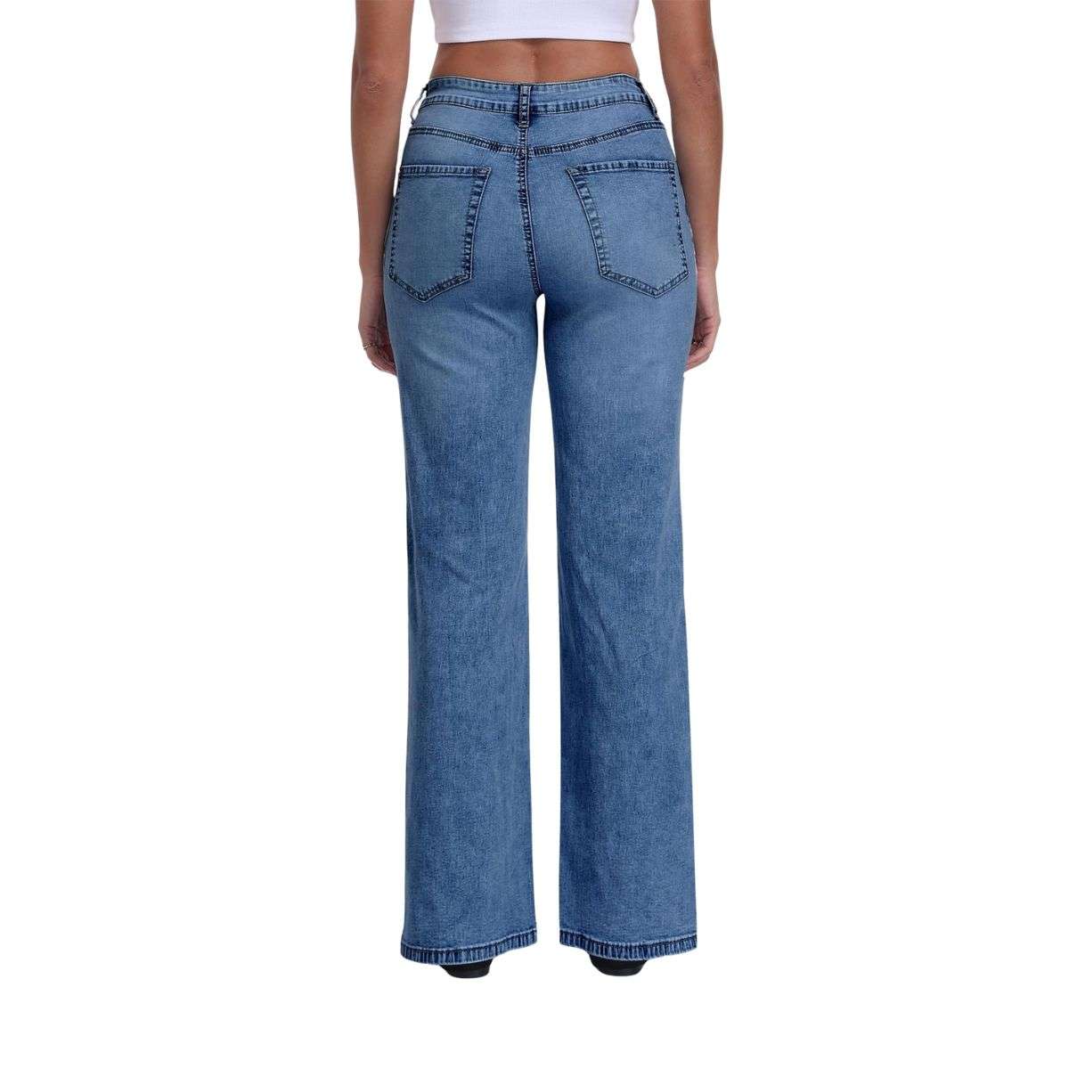 Women’s Trendy Drawstring Waist Loose Fit Jeans