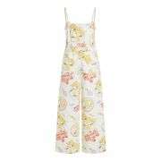 Women’s Bow Detail Adjustable Strap Denim Bib Overalls