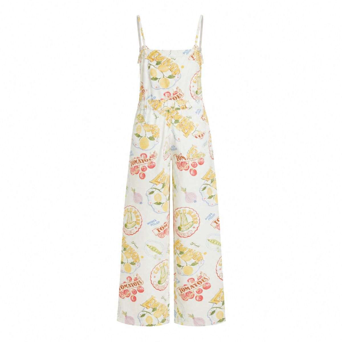 Women’s Bow Detail Adjustable Strap Denim Bib Overalls