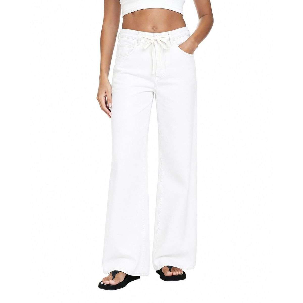 Women’s Trendy Drawstring Waist Loose Fit Jeans