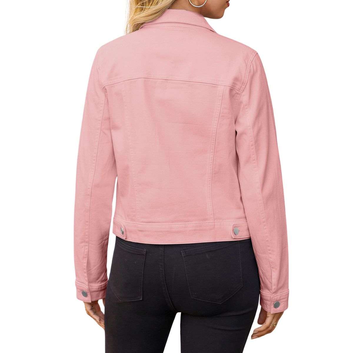 Women’s Slim Fit Button Front Western Denim Jacket