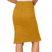 Women’s High Waisted Denim Midi Skirt