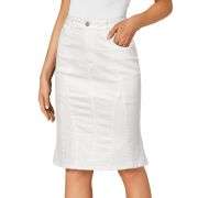 Women’s High Waisted Denim Midi Skirt