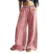 Women’s Y2K Boho Loose Wide Leg Jeans