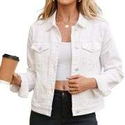 Women’s Slim Fit Button Front Western Denim Jacket