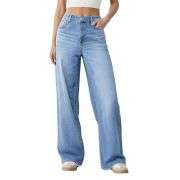 Women’s High Rise Loose Straight Wide Leg Jeans
