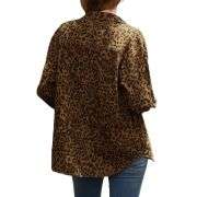 Women’s Leopard Print Denim Jacket