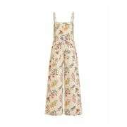 Women’s Bow Detail Adjustable Strap Denim Bib Overalls