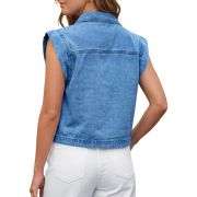 Women’s Zip Up Denim Vest
