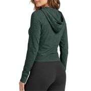 Women’s Full Zip Up Hooded Cropped Jacket with Pockets