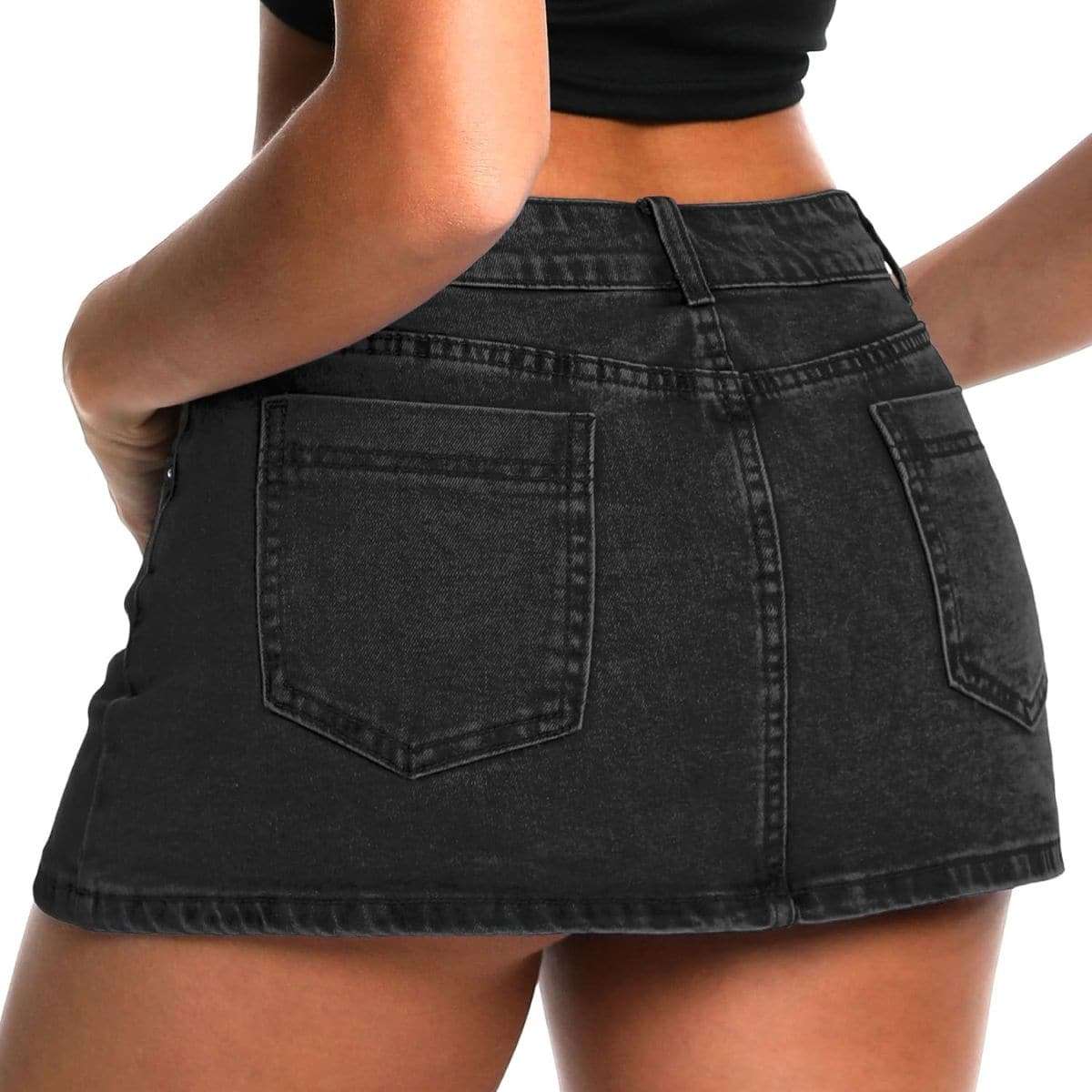 Women’s Low Rise Denim Mini Skirt