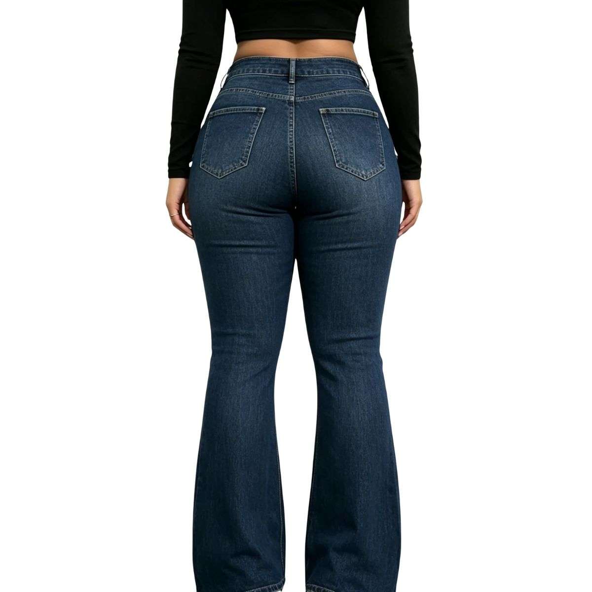 Plus Size Women’s High Waisted Bootcut Jeans