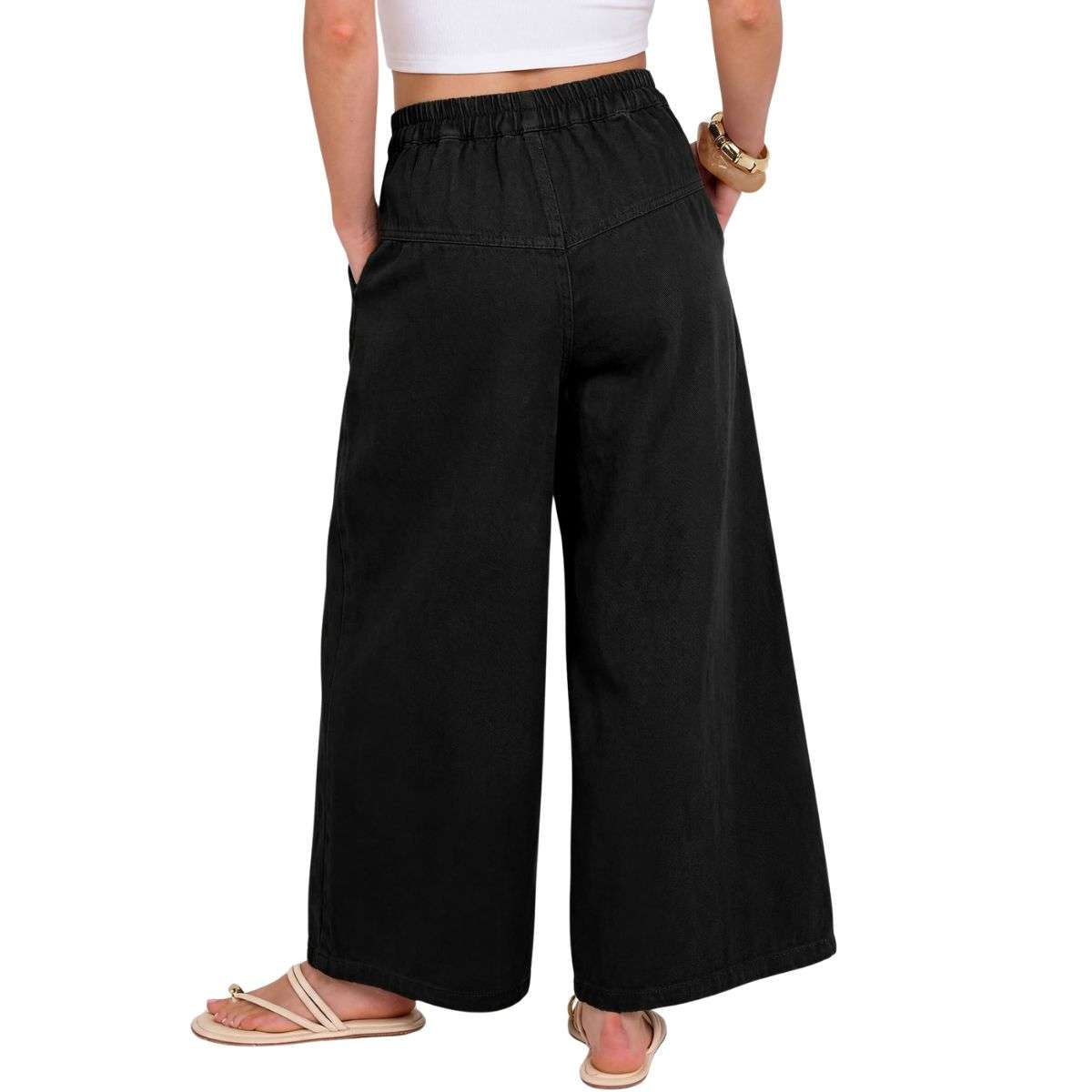 Women’s High Waisted Loose Barrel Leg Ankle Jeans