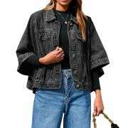 Women’s Loose Cropped Denim Jacket