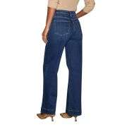 Women’s Solid Color Pocket High Rise Straight Leg Jeans