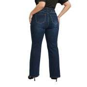 Women’s Elastic Waist High Stretch Micro Flare Jeans