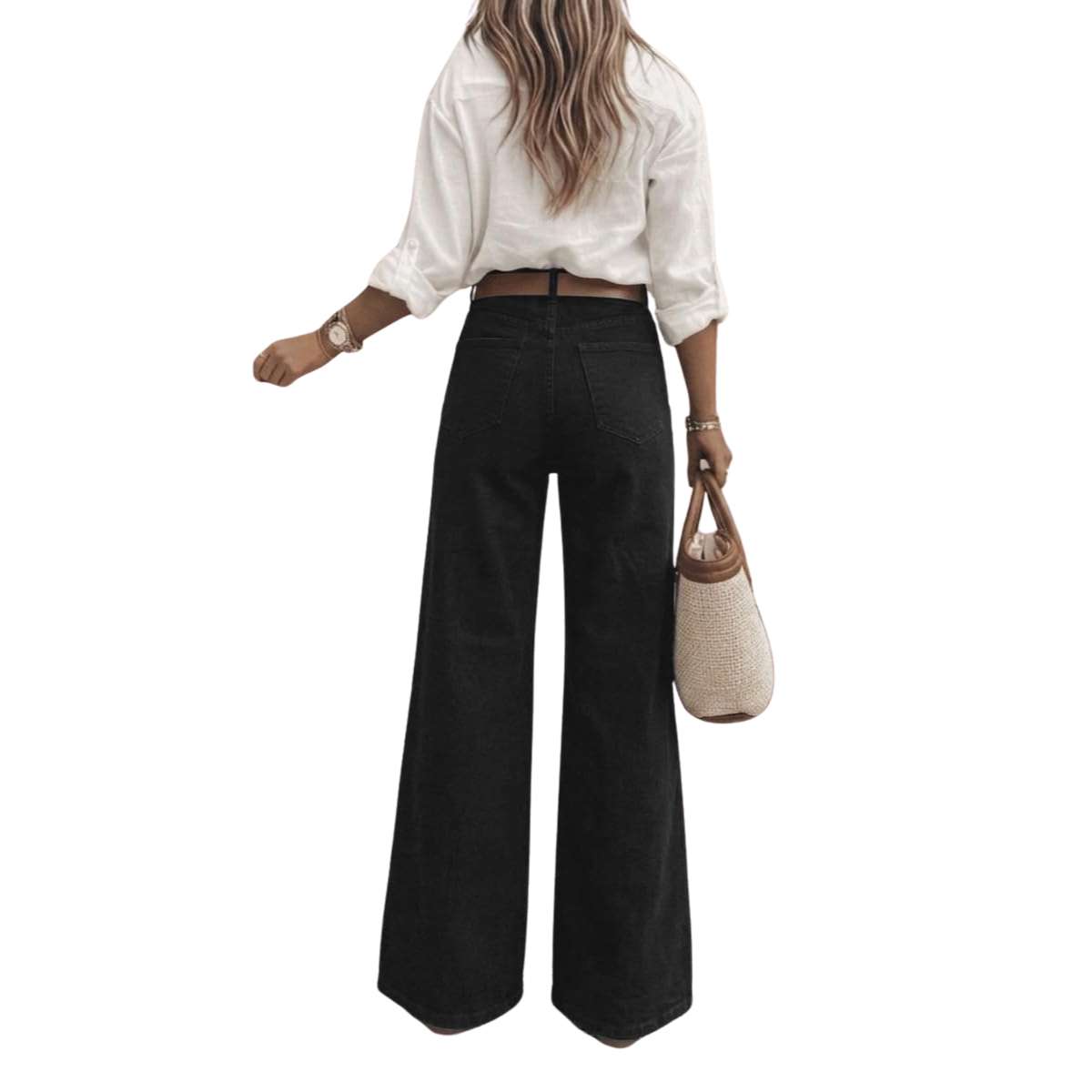 Women’s High Waist Wide Leg Denim Jeans