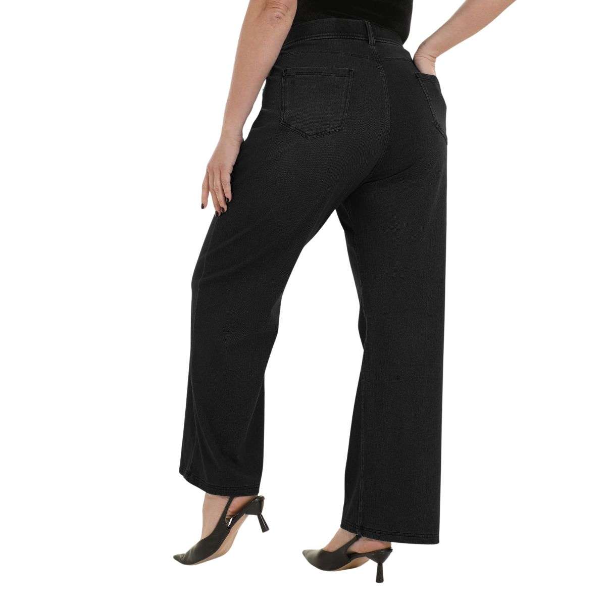 Women’s Plus Size Loose Casual High Waist Denim Long Pants